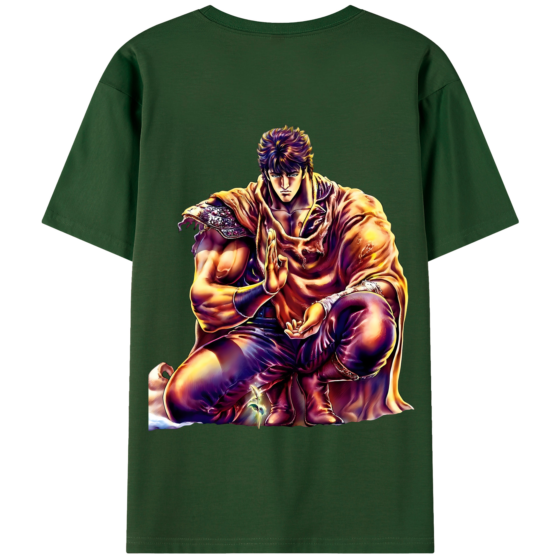 （画像用） 北斗の拳 Fist of the North Star 綿100％半袖Tシャツ（背面プリント）